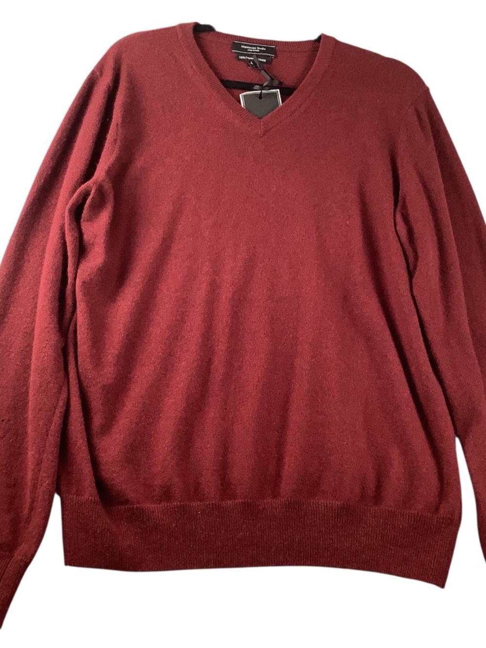 Mantovani Studio 100% Italian Cashmere Sweater Men’s Large Red